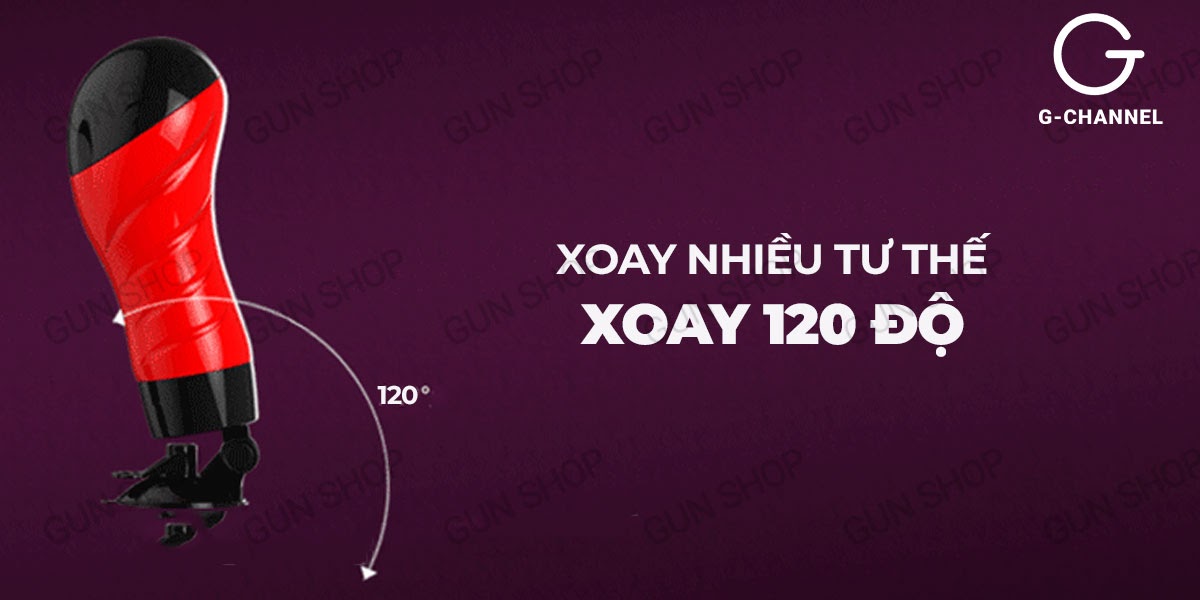 Âm đạo giả Crazy Bull 12 chế độ rung xoay đảo chiều cực khoái