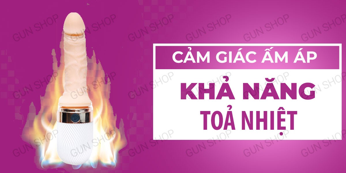 Dương vật giả rung thụt phát nhiệt sạc điện đa chế độ siêu thực Dương vật giả rung thụt phát nhiệt sạc điện đa chế độ siêu thực