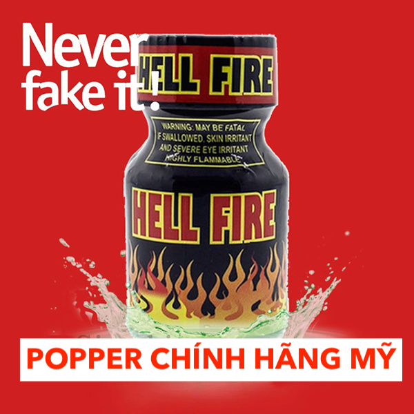 Popper Hell Fire chai hít Hellfire 10ml review poppers Mỹ USA cao cấp giá rẻ