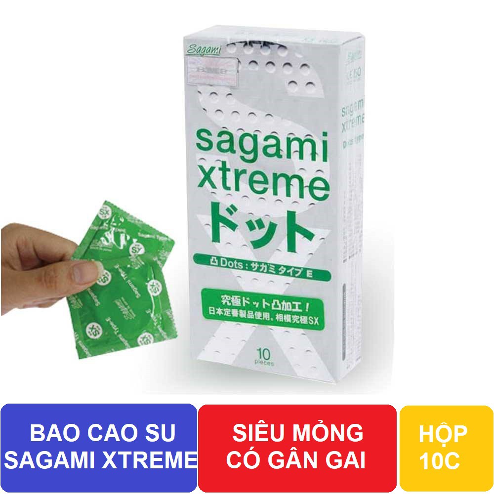 Bao cao su Sagami Xtreme Type E 10c