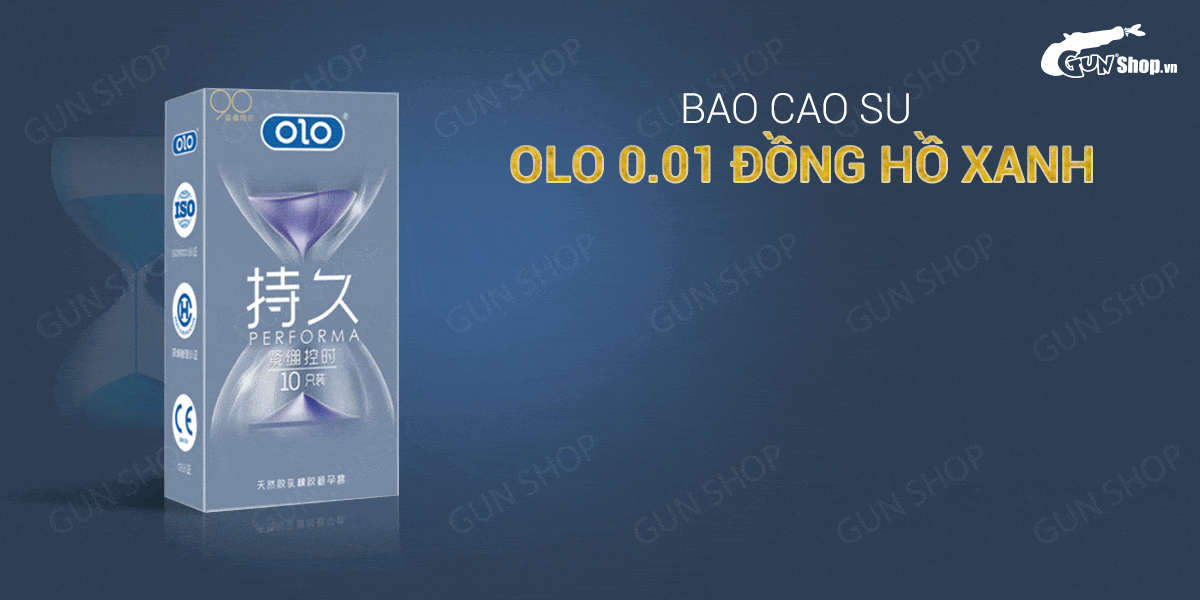  Phân phối Bao cao su OLO 0.01 Đồng Hồ Xanh - Kéo dài thời gian hương vani - Hộp 10 cái mới nhất