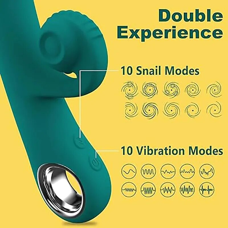 Mainan seks Vibrator penambal siput untuk wanita pemijat Stimulator klitoris kuat G Spot bergetar barang dewasa Masturbator wanita| |   