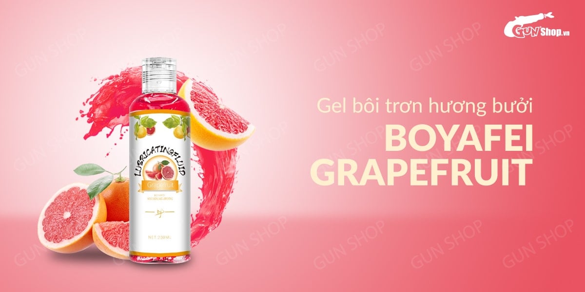  Đại lý Gel bôi trơn hương bưởi - Boyafei Grapefruit - Chai 200ml hàng mới về